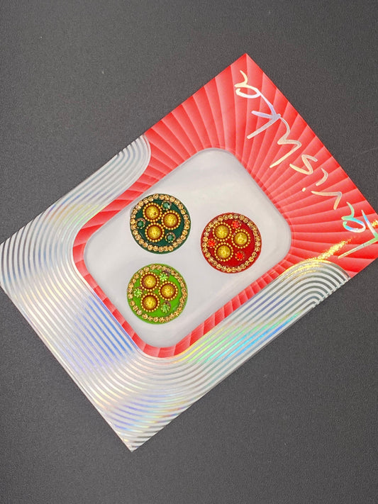 Fancy Multicolour Bindi Card - LV97
