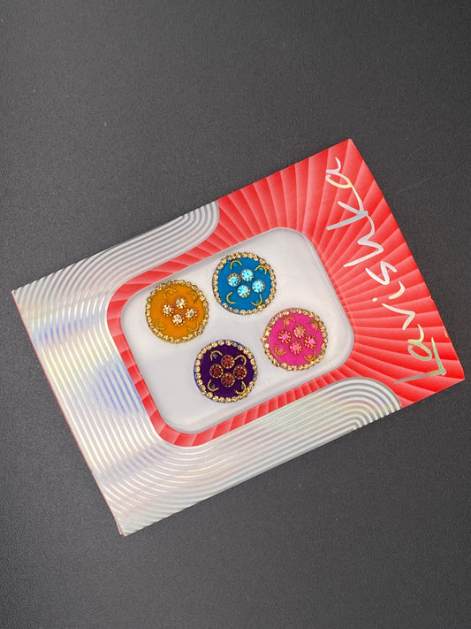 Fancy Multicolour Bindi Card - LV101