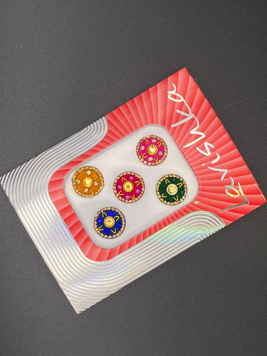 Fancy Multicolour Bindi Card - LV102