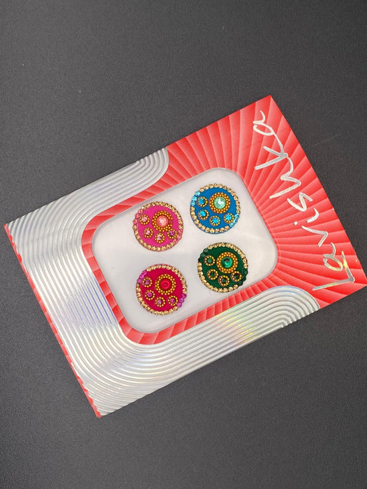 Fancy Multicolour Bindi Card - LV103