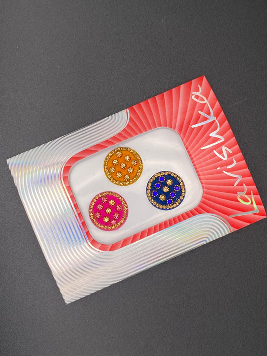 Fancy Multicolour Bindi Card - LV105