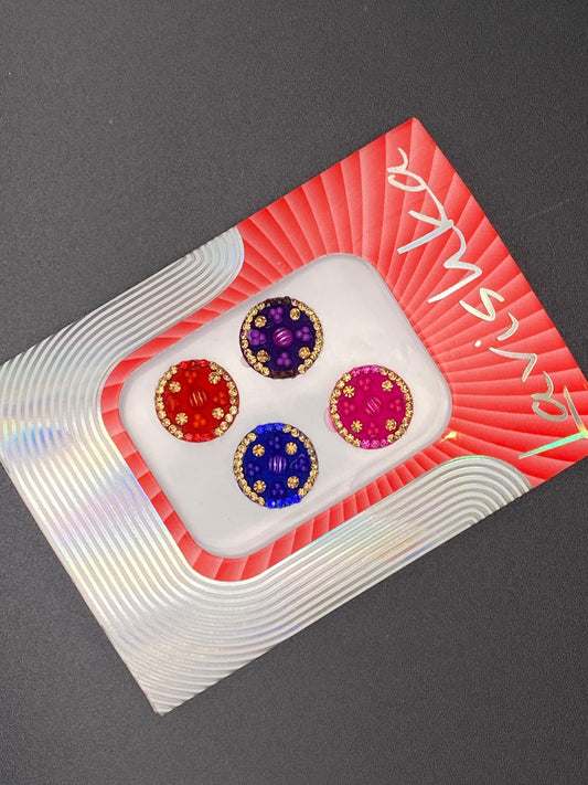 Fancy Multicolour Bindi Card - LV106