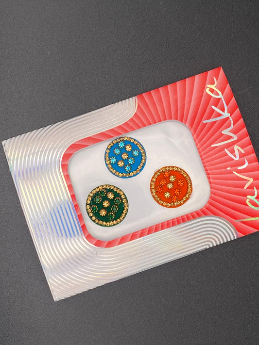 Fancy Multicolour Bindi Card - LV107