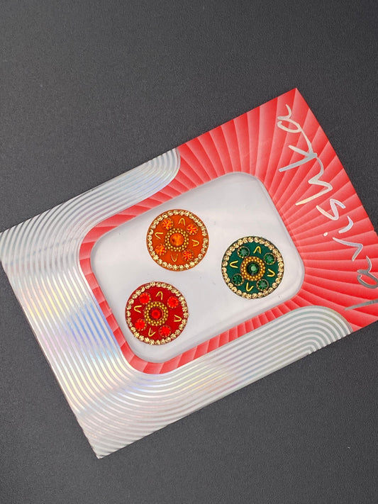 Fancy Multicolour Bindi Card - LV109