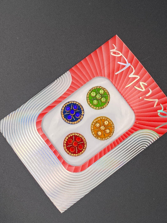 Fancy Multicolour Bindi Card - LV110