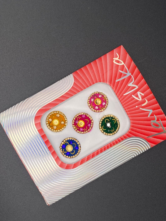 Fancy Multicolour Bindi Card - LV113