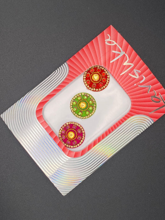 Fancy Multicolour Bindi Card - LV114