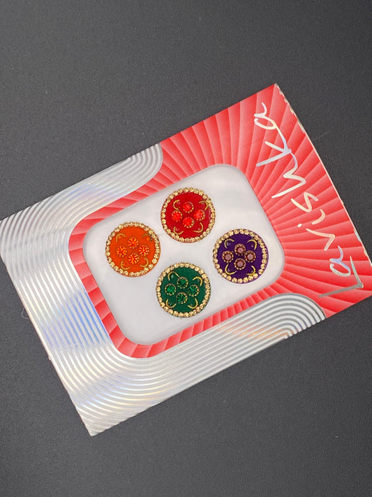 Fancy Multicolour Bindi Card - LV115