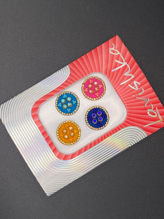 Fancy Multicolour Bindi Card - LV116