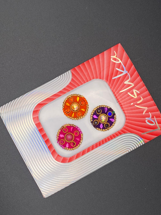 Fancy Multicolour Bindi Card - LV117