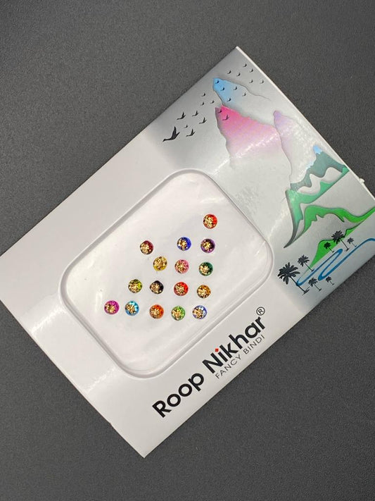 Roop Nikar Small Color Bindi Card- Product Code: RNS21