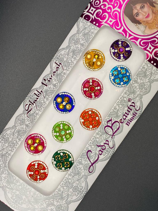 Lady Beauty Color Bindi Card- Product Code: LB105