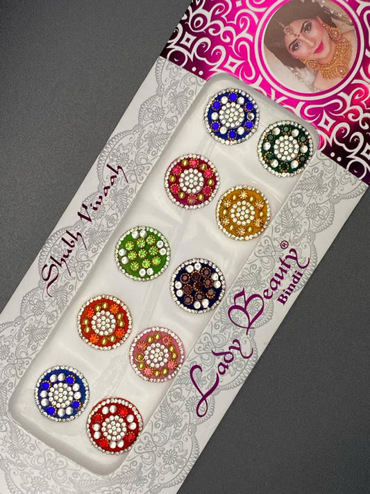 Lady Beauty Color Bindi Card- Product Code: LB109