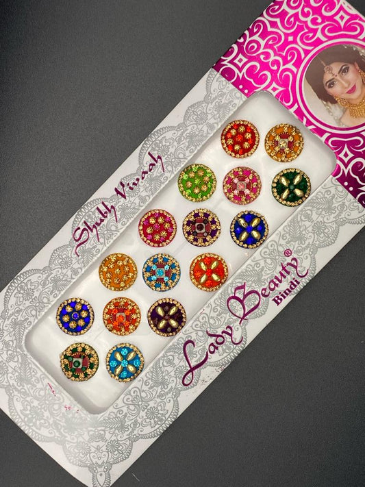 Lady Beauty Color Bindi Card- Product Code: LB116