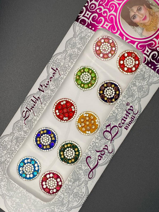 Lady Beauty Color Bindi Card- Product Code: LB120