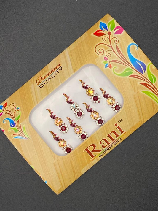 Small Rani Designer MRC Bindi Card- Product Code: RS33