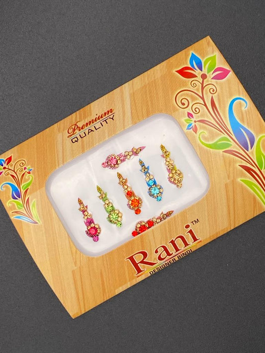 Small Rani Designer Color Bindi Card- Product Code: RS43