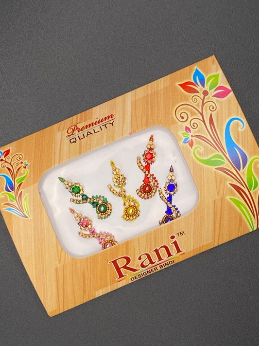 Small Rani Designer Color Bindi Card- Product Code: RS44