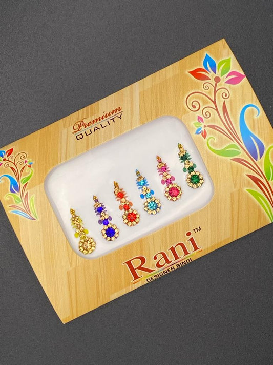 Small Rani Designer Color Bindi Card- Product Code: RS49