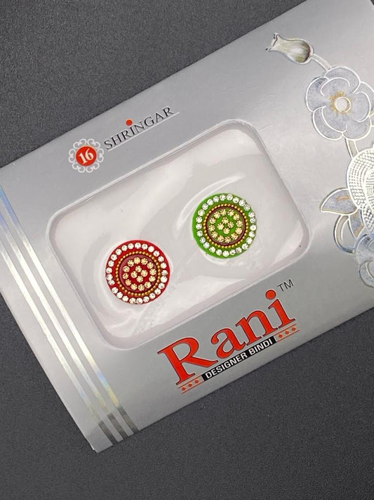 Small Rani Designer Color Bindi Card- Product Code: RS76