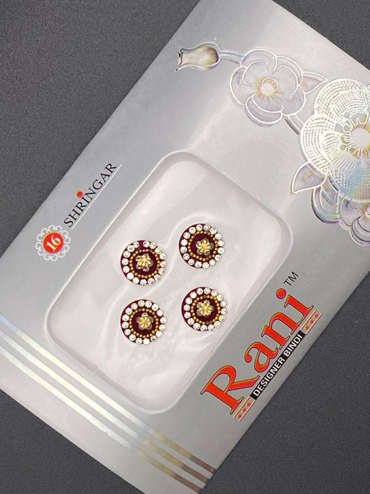 Small Rani Designer MRC Bindi Card- Product Code: RS78