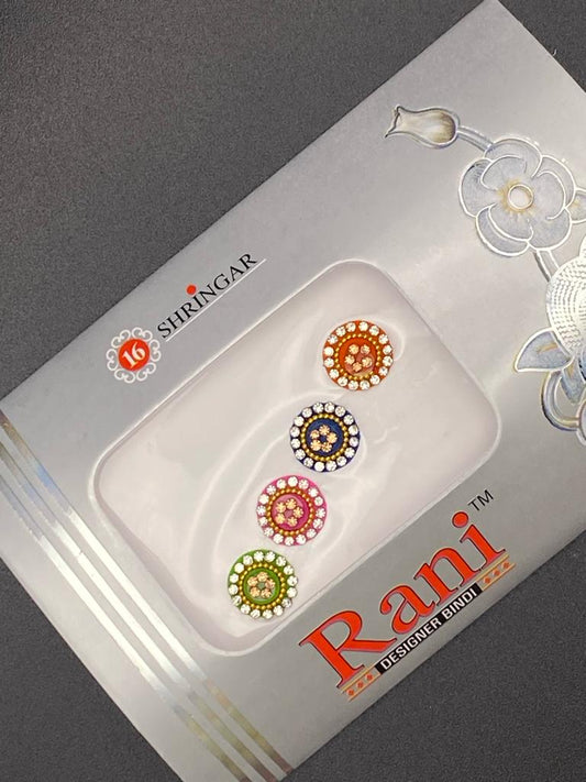 Small Rani Designer Color Bindi Card- Product Code: RS84