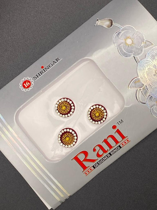 Small Rani Designer MRC Bindi Card- Product Code: RS88