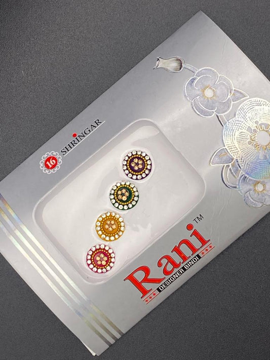 Small Rani Designer Color Bindi Card- Product Code: RS91