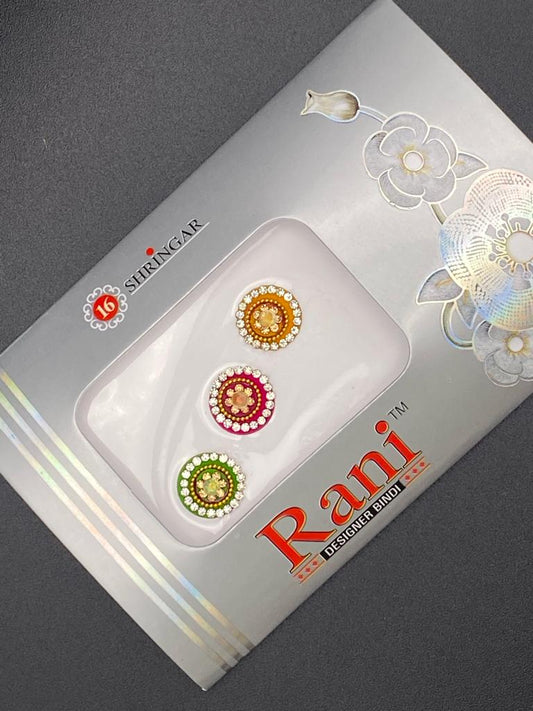 Small Rani Designer Color Bindi Card- Product Code: RS93