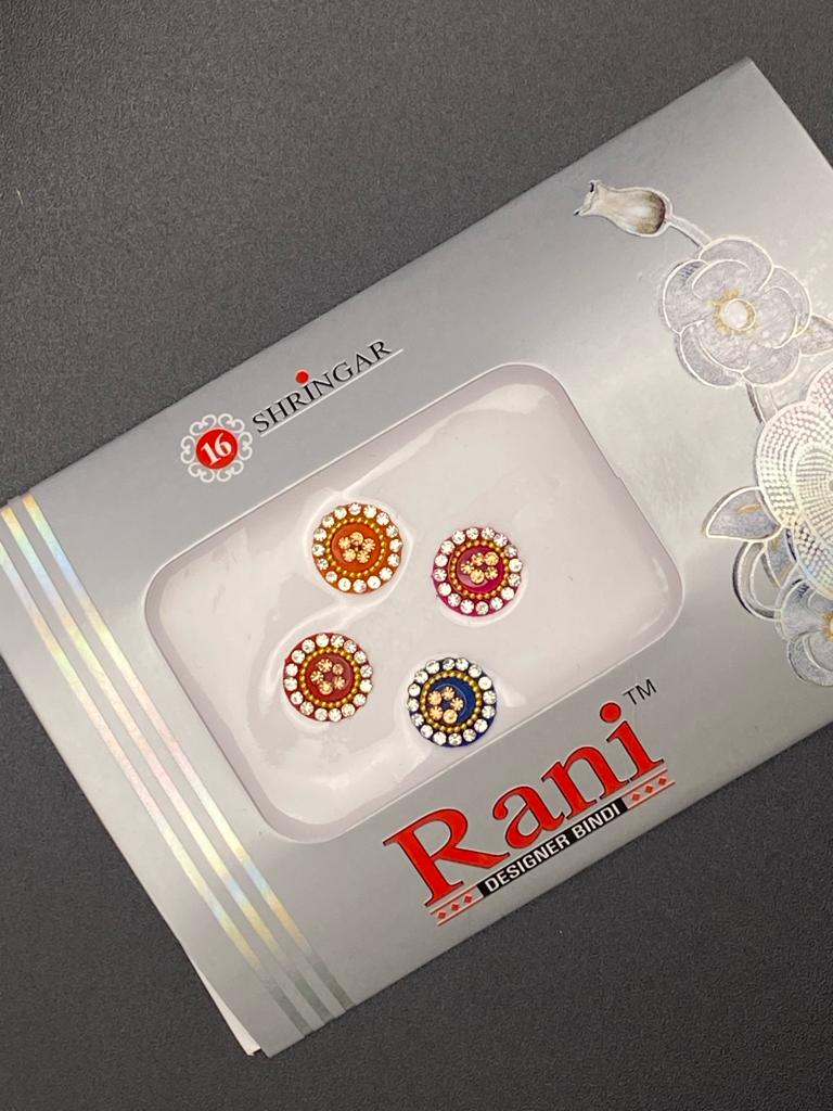 Small Rani Designer Color Bindi Card- Product Code: RS95