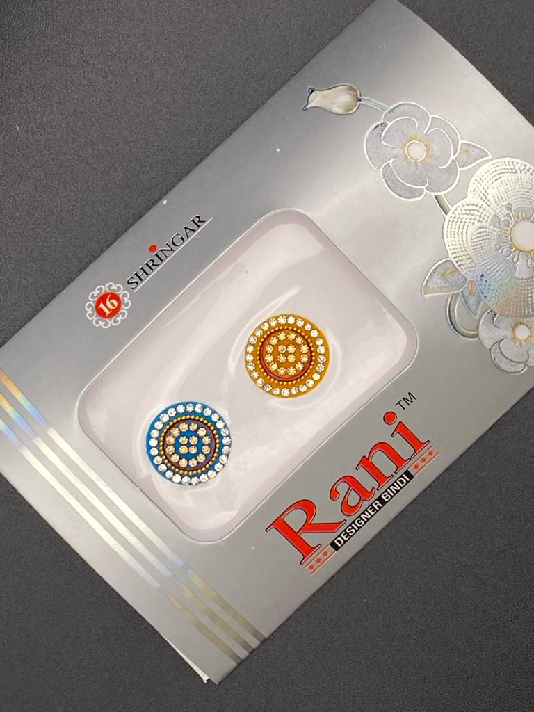 Small Rani Designer Color Bindi Card- Product Code: RS97