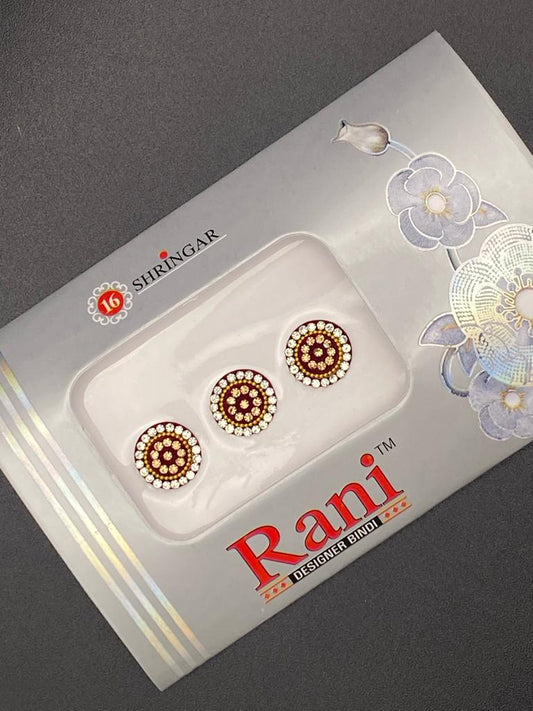 Small Rani Designer MRC Bindi Card- Product Code: RS100