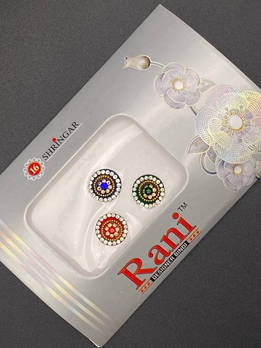 Small Rani Designer Color Bindi Card- Product Code: RS102