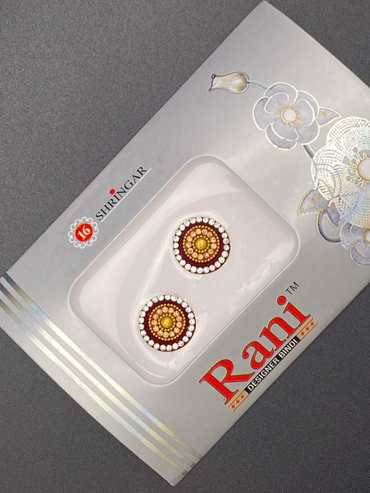 Small Rani Designer MRC Bindi Card- Product Code: RS104