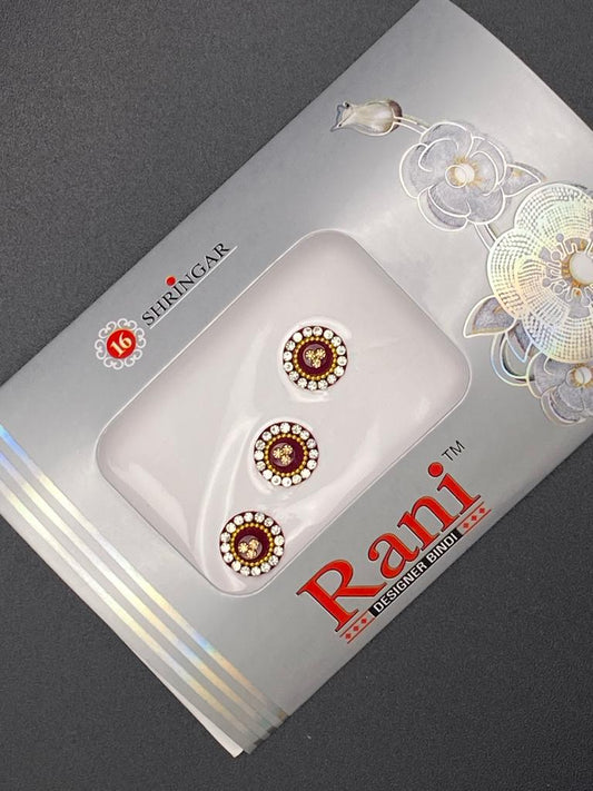 Small Rani Designer MRC Bindi Card- Product Code: RS109