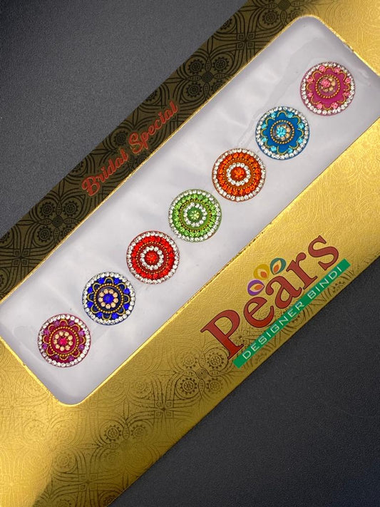 Pears Color Fancy Bindi Card - Product Code: P36