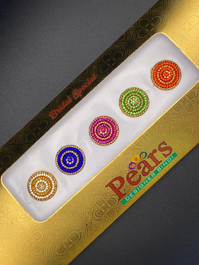 Pears Color Fancy Bindi Card - Product Code: P38