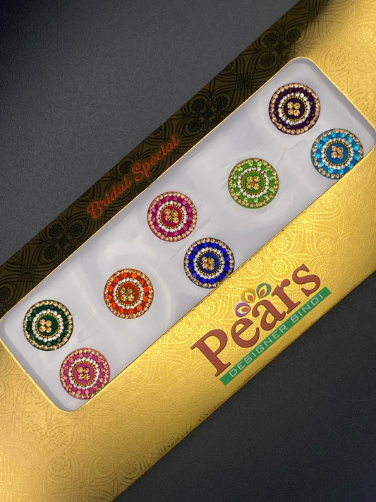 Pears Color Fancy Bindi Card - Product Code: P40