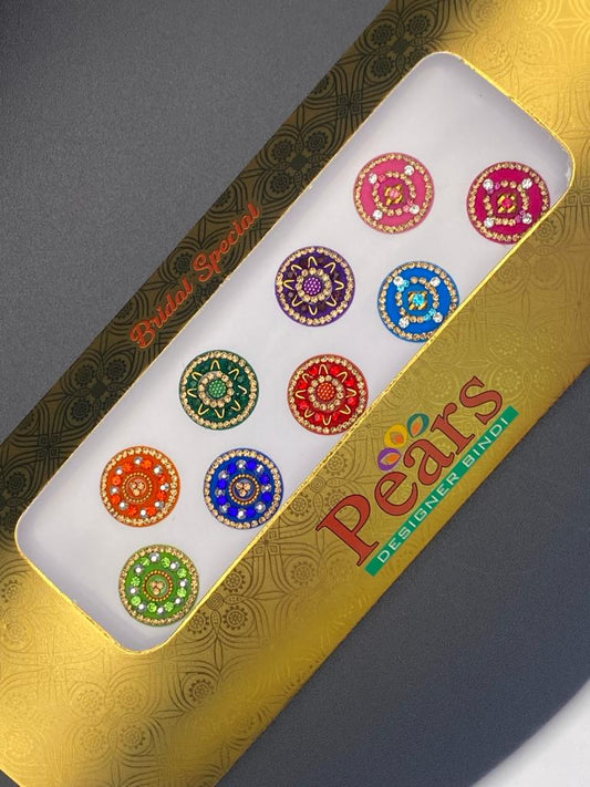 Pears Color Fancy Bindi Card - Product Code: P45