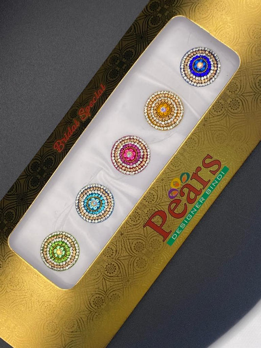 Pears Color Fancy Bindi Card - Product Code: P48