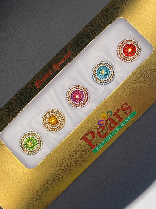 Pears Color Fancy Bindi Card - Product Code: P50