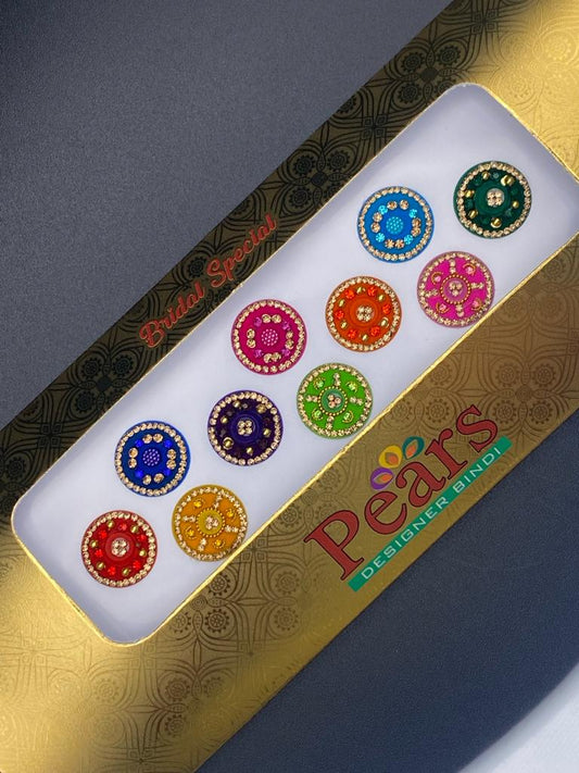 Pears Color Fancy Bindi Card - Product Code: P57