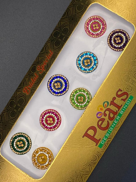 Pears Color Fancy Bindi Card - Product Code: P58