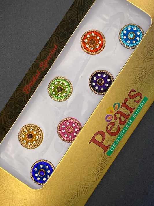 Pears Color Fancy Bindi Card - Product Code: P59