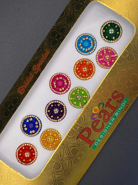 Pears Color Fancy Bindi Card - Product Code: P61