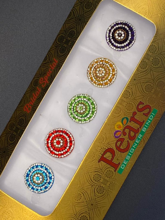 Pears Color Fancy Bindi Card - Product Code: P62
