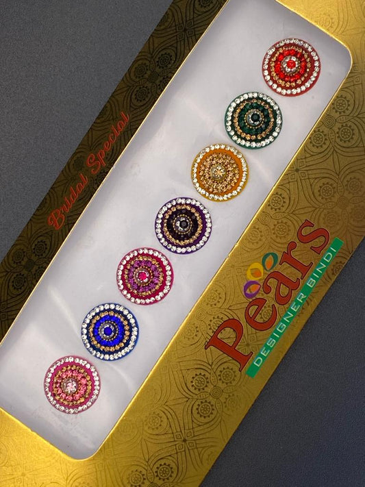 Pears Color Fancy Bindi Card - Product Code: P63