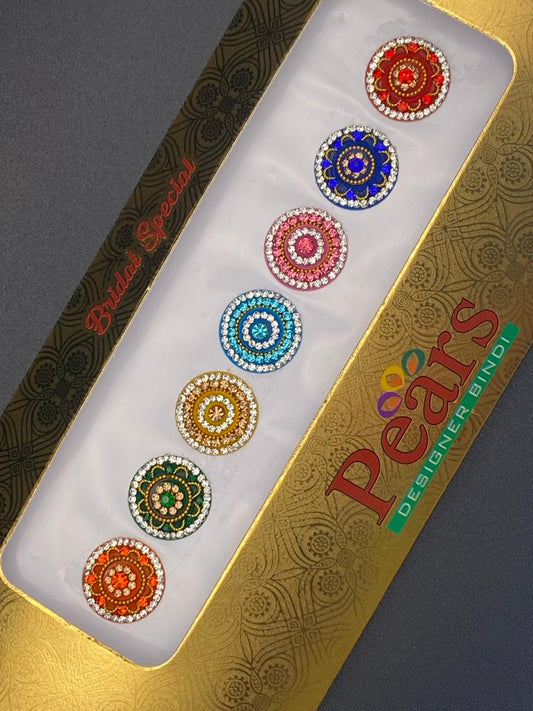 Pears Color Fancy Bindi Card - Product Code: P64