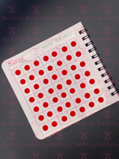 Navya Plain Bindi Book - Parlour Range Size 5 (6Mm)