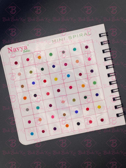 Navya Plain Bindi Book - Parlour Range Size 9 (3Mm In Size)